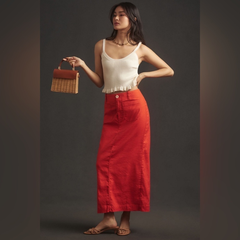 NWT Size L P - The Colette Maxi Skirt by Maeve